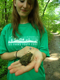 Parks and Recreation Magazine Frog in Hand