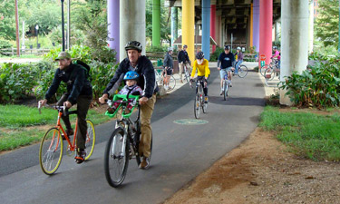 Swamp Rabbit Trail in Greenville, South Carolina.