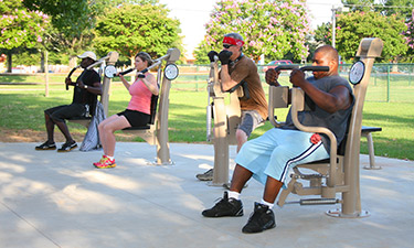 For residents of Aiken, South Carolina, a gym-quality workout is as accessible and affordable as a walk in the park.