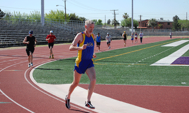 This El Paso Senior Games participant  proves that exercise and wellness can be a priority at any age.