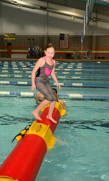 Young and old can learn log rolling pretty quickly and it’s fun right from the start.