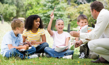 Unlocking a child’s inherent desire to explore and see connections in the world at large can be achieved by simply taking him or her for a walk in the park.